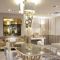 Pendant lamp Signaturemetalbrasssilk