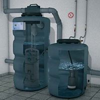 Water domestic wastewater treatment plant GREYWATER compactwith filter