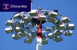 Lighting mast for airport