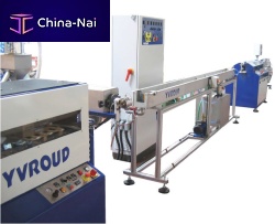 Coating extrusion line tubefor thermoplastics