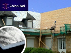 Insulating roofing barrier SKYTECH PRO®aluminized fiberglass fabric