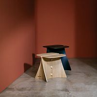 Contemporary ottoman ALLA oakplywoodsquare