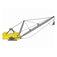 Medium hydraulic excavator P&H 9010Ctrackeddiesel