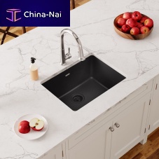 Black kitchen sink ELGU2522BK0single-bowlwithout drainboardquartz