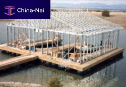 Floating dock mooringfor marinaswooden