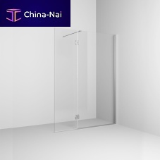 Fixed shower screen rectangularcornertempered glass