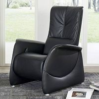 Contemporary relaxing armchair CUMULY : 7006leatherwith footrestreclining