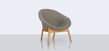 Contemporary chair LILYindoortimberfabric