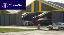 Light aircraft hangar for helicopterfor gliderfor airport