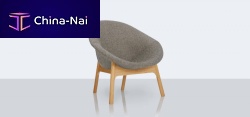 Contemporary chair LILYindoortimberfabric