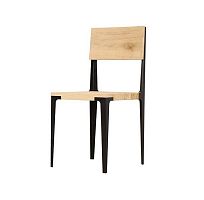 Contemporary chair TAUwoodenmetal basehome
