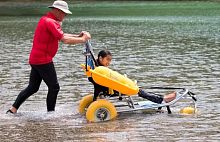 Passive wheelchair WaterWheels pediatricoutdoorbeach