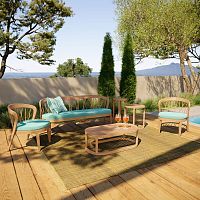 Contemporary lounge garden set Uditeakfabrichome
