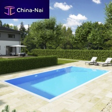 Overflow swimming pool outdoorin-groundconcrete