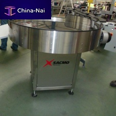 Motor-driven rotary table for conveyor