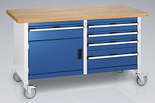 Wooden workbench 41002 serieswith drawermobile