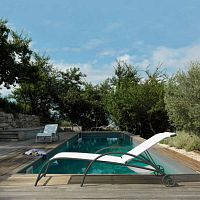 Traditional sun lounger CH380fabricmetalgarden