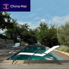 Traditional sun lounger CH380fabricmetalgarden