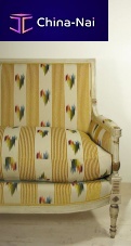 Upholstery fabric FIGAROstripedcottonvelvet