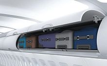 Airplane overhead compartment