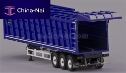 3-axle semi-trailer towedfor waste