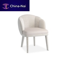 Contemporary chair CARESSindoorfabricwooden base