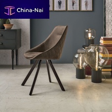 Contemporary chair BILBAOindoorfabricpainted metal base