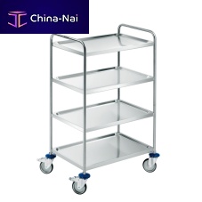 Transport trolley 4000, 8003 seriesstainless steelshelfwith swivel casters