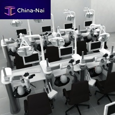 Training dental laboratory workstation EDU with lightwith monitorwith patient simulator
