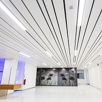 Metal suspended ceiling MULTI SYSTEMStilepanelstrip