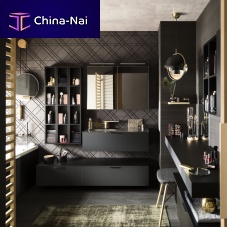 Contemporary bathroom ARCHIglassFenix NTM®graphite