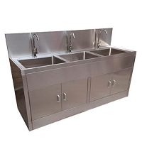 3-station surgical sink FY-068-3stainless steel