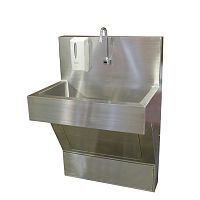 1-station surgical sink SS101-ADAstainless steelinfrared soap dispenserinfrared water tap