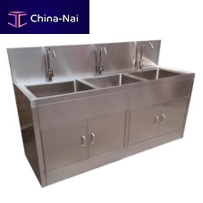 3-station surgical sink FY-068-3stainless steel