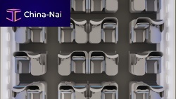 Aircraft cabin seat Allegrabusiness classwith integrated screenwith armrests