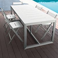 Contemporary garden chair VIVAoutdoorpolyethylenealuminum base