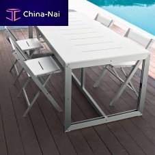 Contemporary garden chair VIVAoutdoorpolyethylenealuminum base