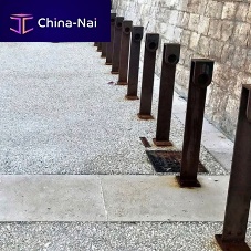 Floor-mounted bike rack AGOgalvanised steelsheet steelcommercial