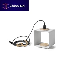 Pendant lamp LAMPANIAfloor-standingaluminumoak
