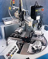 Motor-driven rotary indexing table motorized