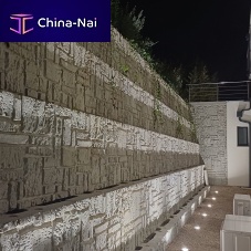 Reinforced concrete retaining wall BETOTITAN XL ®bin-typeon reinforced soilreinforced earth