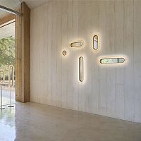 Contemporary wall light LENS SUPEROVALindoorwood veneeroval