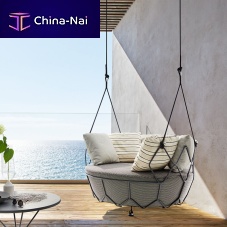 Contemporary hanging chair GRAVITYoutdoorindoorfabric