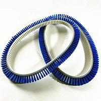 Toothed-belt brush conveyingplasticflexible