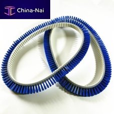 Toothed-belt brush conveyingplasticflexible