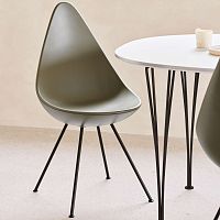 Contemporary chair DROPindoorfabricleather