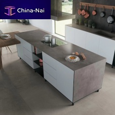 Porcelain stoneware kitchen worktop BOOSTindoorgraywhite