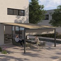 Wall-mounted pergola CLASSIC 648fabricfabric canopycustom