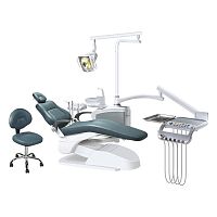 Dental unit with adjustable headrest SDL-C0239with LED lightblue