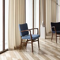 Contemporary chair VLA61indoorfabricleather